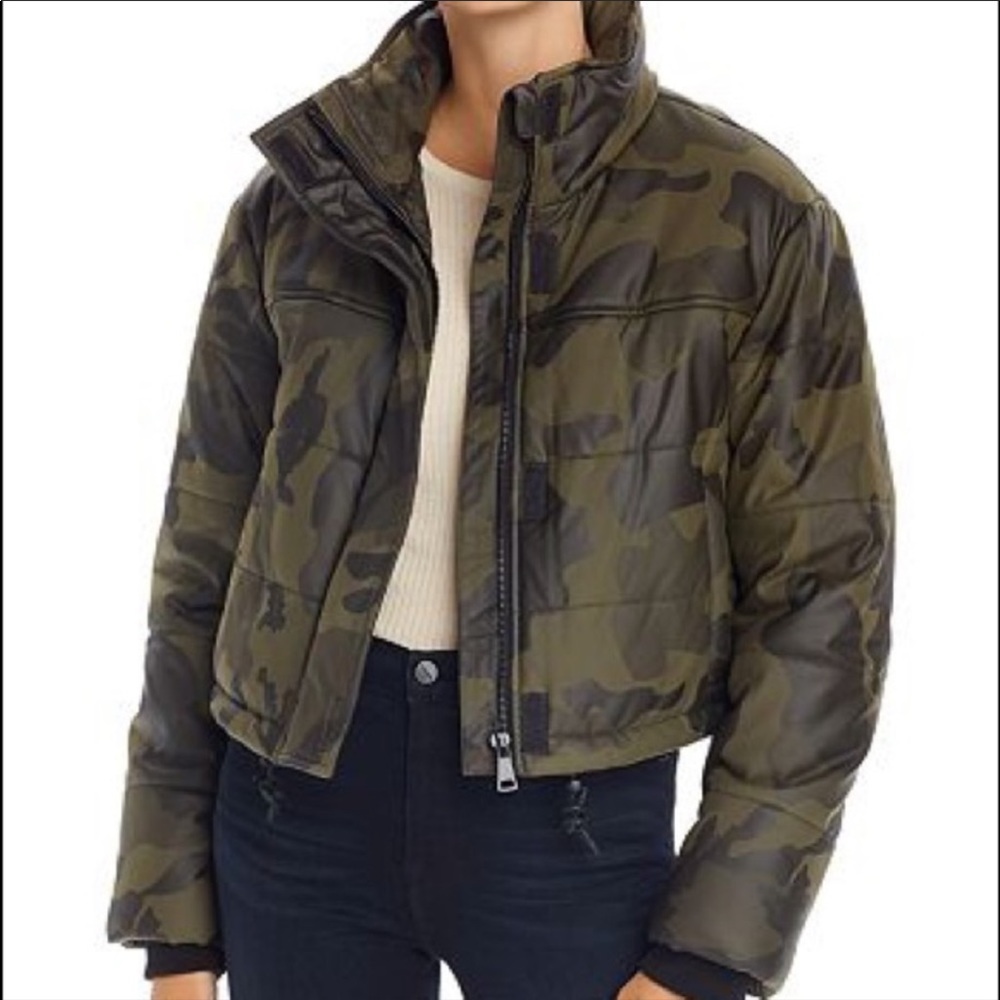 Bagatelle Cropped Camo Puffer Jacket